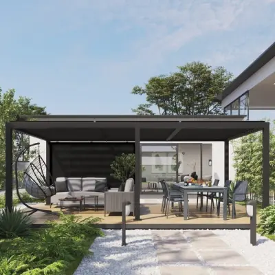 pergola Y Vrtni paviljon Con Cubierta De aluminijska 425Cm