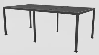 Vrtni paviljon i pergola s aluminijskim krovom 425 cm - Detalj 5