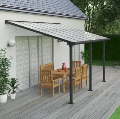 Vrtni paviljon i pergola s aluminijskim krovom Premium 425 cm - Detalj 2