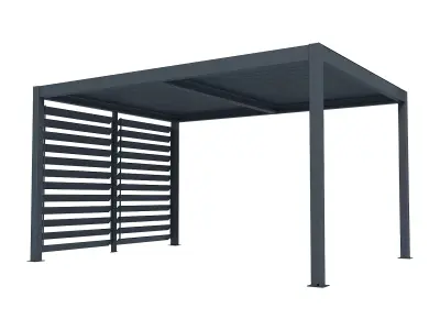Bioklimatska aluminijska pergola Windsor 3x4 m – Antracit - Detalj 7