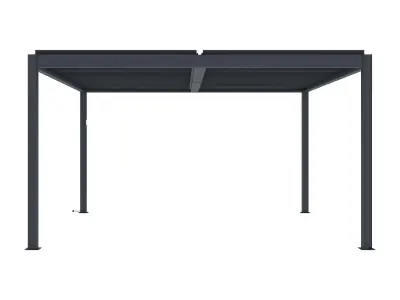 Nagnuta bioklimatska pergola Windsor 3x4 m s LED rasvjetom – Antracit - Detalj 6