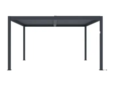 Nagnuta bioklimatska pergola Windsor 3x4 m s LED rasvjetom – Antracit - Detalj 8