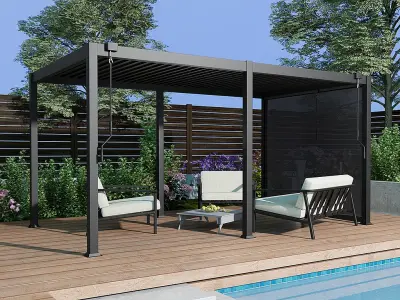 Drvena pergola Tanger 3x4 m od masivnog drva - Detalj 4