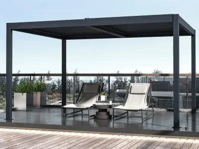 Drvena pergola Tanger 3x4 m Premium od masivnog drva - Detalj 10