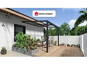 Šator za proslave i manifestacije 3x6 m Premium, PE cerada – Antracit - Detalj 4