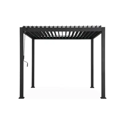 3x3m Bioklimatska aluminijska pergola Triomphe, Antracit (301x301x250 cm) - Detalj 2
