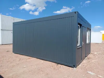 Polu-ostakljeni modularni ured BATIMODULE 20 stopa (6m) - Detalj 3