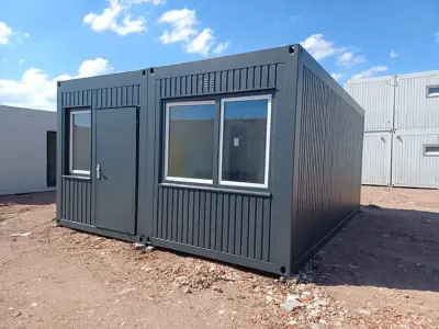 Polu-ostakljeni modularni ured BATIMODULE 20 stopa (6m) - Detalj 5