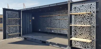 Bioklimatska pergola Odyssea 319x380 cm s podesivim lamelama – Bijela - Detalj 3