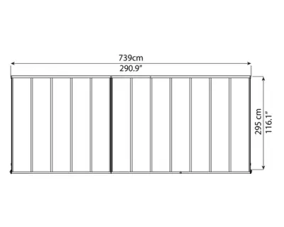 Samostojeća bioklimatska pergola Amalfi 12 m² s pomičnim lamelama – Taupe sivo-smeđa - Detalj 2