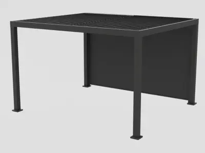 Električna motorizirana bioklimatska pergola Amadora 12 m² s lamelama – Antracit - Detalj 5