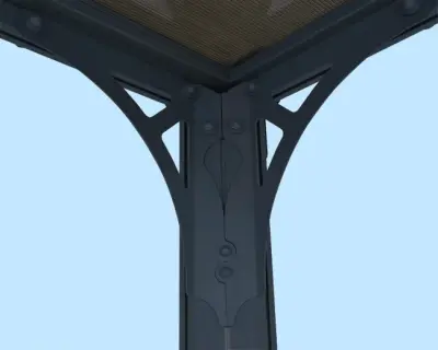 Bioklimatska pergola Elétrica samostojeća Antracit Em aluminijska Com s rotirajućim lamelama E Cortina Retrátil 2,78 M, 12 M² – Amadora