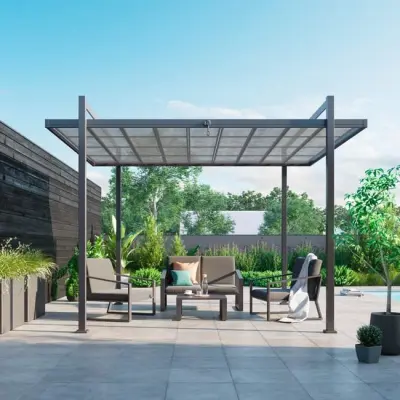 Aluminijski vrtni paviljon Miçano 426x309 cm – Gazebo - Detalj 15