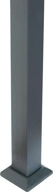 Aluminijski vrtni paviljon Gazebo – Siva - Detalj 2