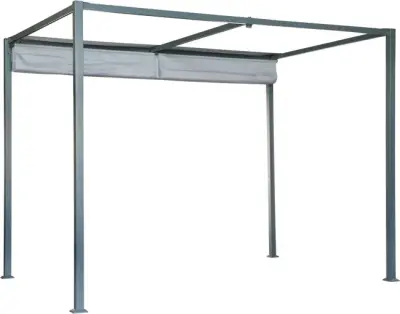 Aluminijski vrtni paviljon Gazebo – Siva - Detalj 6