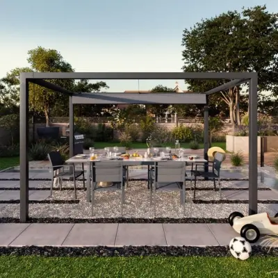 pergola De aluminijska Naterial Borea 3X3M Sivi