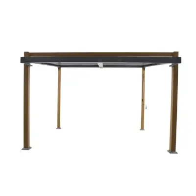 Aluminijska pergola Naterial Manea 350x260 cm – Tamno siva - Detalj 2