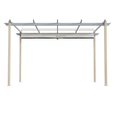 Fiksna aluminijska pergola Naterial Manea 350x260 cm – Tamno siva - Detalj 5