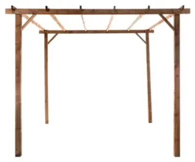 Aluminijska pergola Naterial Omega 2,85x4 m – Tamno siva - Detalj 4