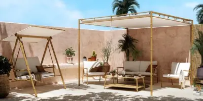 Aluminijska pergola Naterial Persea 3,2x3,6 m – Antracit - Detalj 9