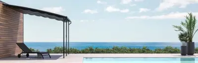 pergola De aluminijska Naterial Persea Bijeli 3,2X3,6M