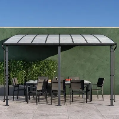 Aluminijska pergola Naterial Persea 3,2x3,6 m – Bijela - Detalj 4