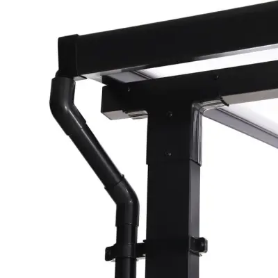 Aluminijska pergola Naterial Persea 3,2x3,6 m – Bijela - Detalj 6