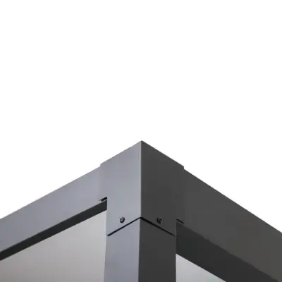 pergola De Encostar À Parede Com s kliznim krovom 12 M² Antracit – Izeda