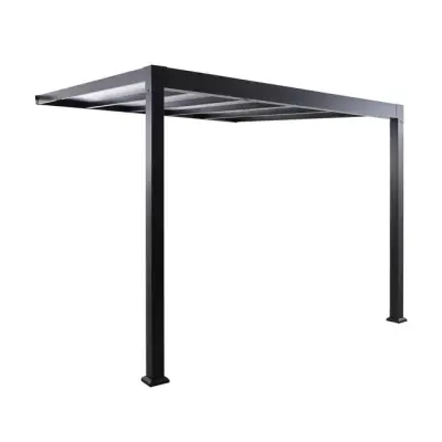 Zidna pergola Izeda 12 m² s kliznim krovom – Antracit - Detalj 6