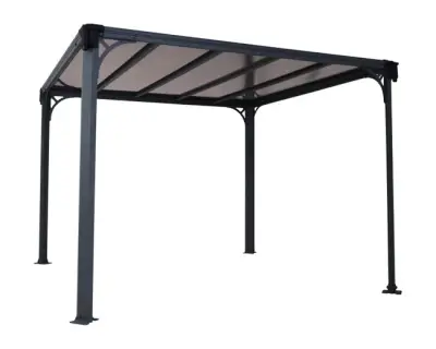 pergola De Madeira Castanho 300×300 Cm Tanger
