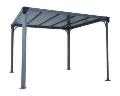 Drvena pergola Tanger 300x300 cm – Smeđa - Detalj 6