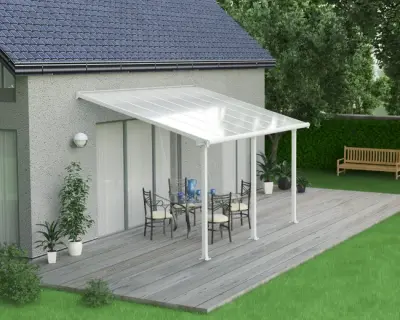 Metalna pergola Naterial s efektom bambusa 293x293 cm - Detalj 4