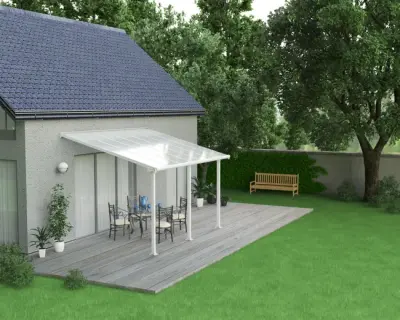 Metalna pergola Naterial s efektom bambusa 293x293 cm - Detalj 5