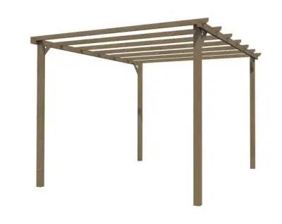 Zidna aluminijska pergola Alvaro 13,2 m² (436x305x240/285 cm) – Antracit - Detalj 4