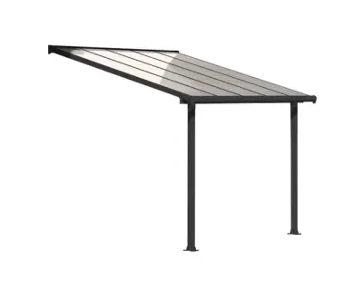 Zidna aluminijska pergola Naterial Borea 3x4,19 m – Siva - Detalj 5