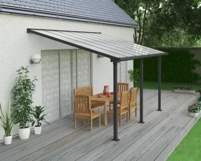 Vrtni paviljon i pergola s aluminijskim krovom Premium 425 cm - Kontejneri Hrvatska