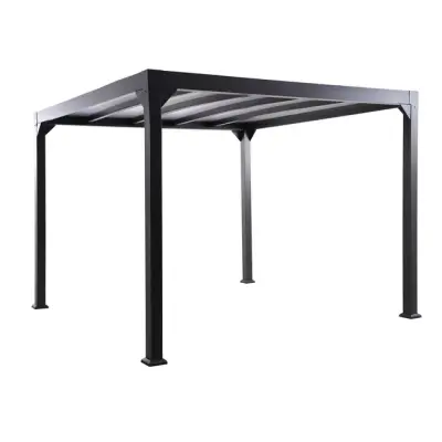 Bioklimatska pergola Naxos 4x3 m u aluminiju – Antracit siva - Detalj 2