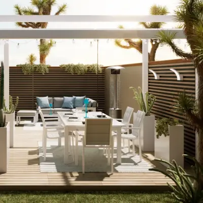 Samostojeća bioklimatska aluminijska pergola Kensington 3x5 m – Siva - Detalj 3