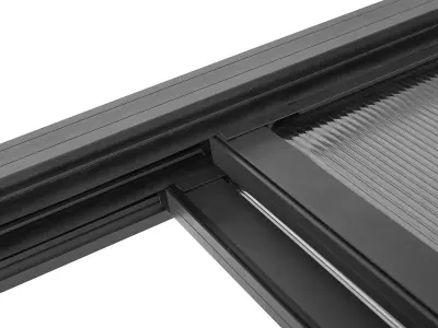 Bioklimatska aluminijska pergola Windsor 3x4 m s LED rasvjetom – Siva - Detalj 2