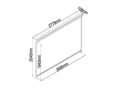 Bioklimatska aluminijska pergola 360x300 cm s lamelama i bočnim panelima – Antracit - Detalj 6