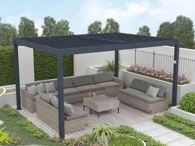 Drvena pergola Tanger 3x4 m Premium od masivnog drva - Detalj 4