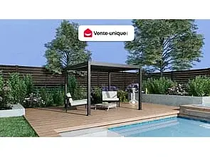 Šator za proslave i manifestacije 3x6 m, PE cerada – Antracit - Detalj 2