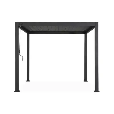 3x3m Bioklimatska aluminijska pergola Triomphe, Antracit (301x301x250 cm) - Detalj 3