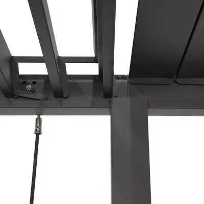 Samostojeća bioklimatska pergola Amalfi 15 m² s pomičnim lamelama – Bijela - Detalj 4