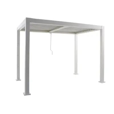 Električna motorizirana bioklimatska pergola Amadora 15,6 m² s lamelama – Antracit - Detalj 8