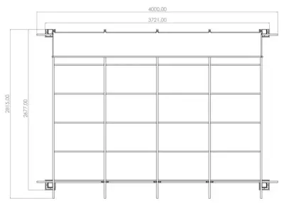Fiksna aluminijska pergola Naterial Manea Premium 350x260 cm – Tamno siva - Kontejneri Hrvatska