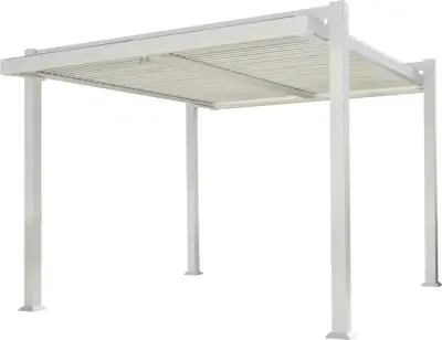 Aluminijska pergola Naterial Odyssea 3,8x3,19 m s efektom drva - Detalj 4
