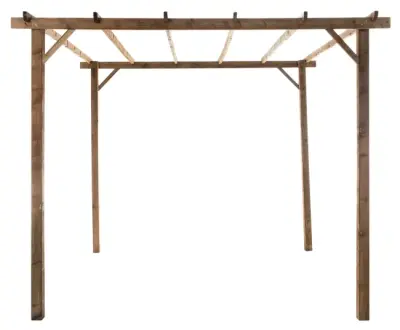 Aluminijska pergola Naterial Omega 2,85x4 m – Tamno siva - Kontejneri Hrvatska