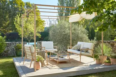 Aluminijska pergola Naterial Persea 3,2x3,6 m – Antracit - Detalj 10