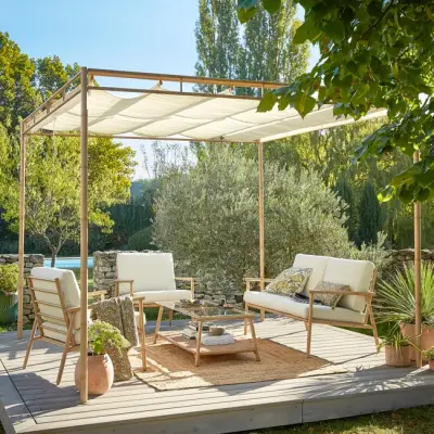 Aluminijska pergola Naterial Persea 3,2x3,6 m – Antracit - Detalj 12